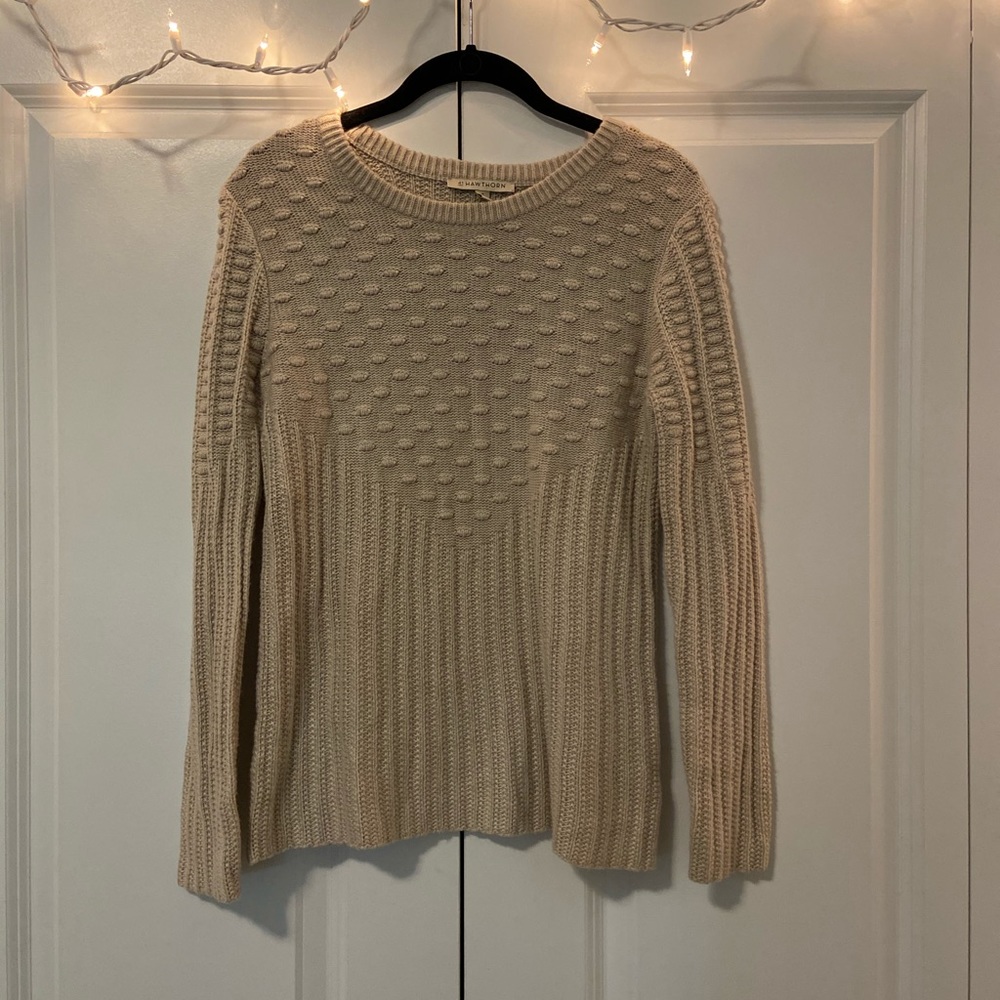 41 Hawthorn Cream Knit Sweater